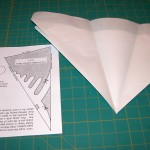 Folding  30°  angles using the pattern template