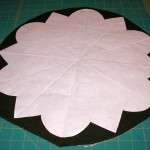 Wool background with fusible on backside - ready to be cut out