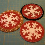 TaDa!! The three red samples...same design, different looks!
