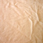 Woven wool that has been washed and dried