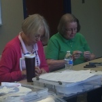 Arlis and Jean in deep concentration