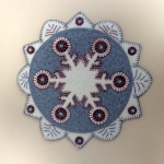 Jean Torgerson's 2nd snowflake in wool!