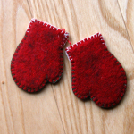 Mittens - finished backside