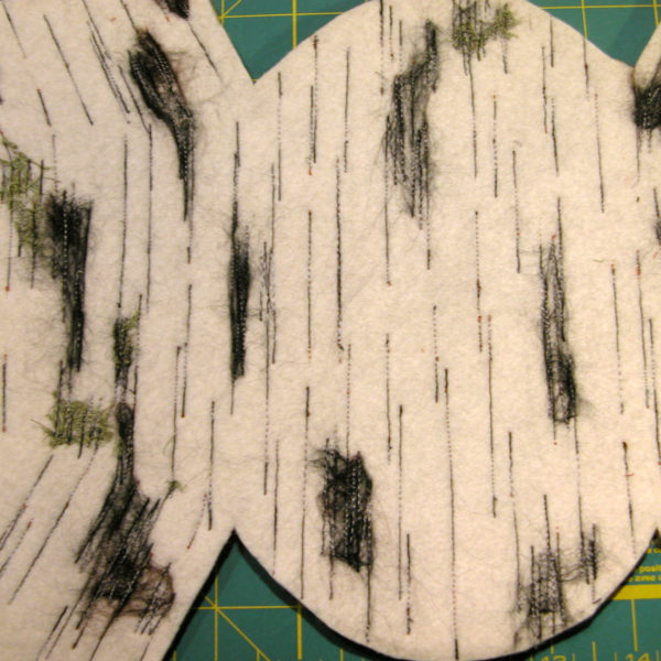 Creating Faux Birch Bark with Wool