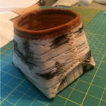 small faux birch bark basket